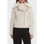 Guess Darcey Kapitoneli Regular Fit Çıkarılabilir Peluş Yaka Fermuarlı Ceket W5BL35W2820 Bayan Ceket W5BL35 W2820 A115 - Bej - XS