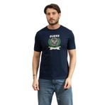 Guess Daven Erkek Aktif Regular Fit Bisiklet Yaka T-Shirt, Lacivert, S Beden