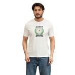 Guess Daven Erkek Regular Fit Bisiklet Yaka T-Shirt, Beyaz, L