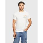 Guess Desenli T-Shirt M4GI46K9RM1 - Beyaz - XS