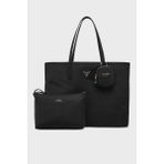 Guess Eco Portföy Çantalı Çift Tutma Saplı Büyük Çanta HWEYG839525 Bayan Çanta Hweyg8 39525 Bla - Siyah
