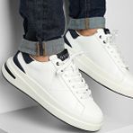 Guess Elba Deri Erkek Sneaker FMTLBALEL12 - Beyaz - Mavi