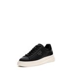 Guess Elban Erkek Deri Sneaker, Siyah, 45 Beden