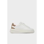 Guess Elbina Hakiki Deri Sneaker Ayakkabı FLJELBFAL12 Kadın Ayakkabı Fljelb FAL12 Whbeı - Beyaz - Bej