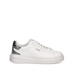 Guess - Elbina10 Deri Sneaker, Beyaz/Gümüş, 37, P61828S2102, Beyaz/Gümüş, Kadın