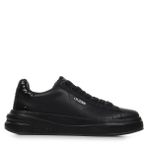 Guess Elbina10 Kadın Deri Sneaker, Siyah, 40 Beden