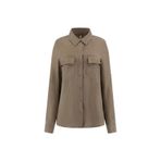 Guess ENORA EQUIPMENT SHIRT Gömlek, M, W5GH83WH5N2-G8CJ, Krem, Kadın