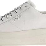 Guess Erkek Beyaz Elba Logolu Bağcıklı Sneaker