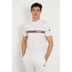Guess Erkek Beyaz Tamamı Logolu T-shirt Xxl Beyaz