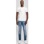 Guess Erkek Beyaz Üçgen Logolu T-Shirt