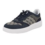 GUESS Erkek Carmino Sneaker, Koyu Mavi Logo Multi 400, 12