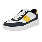 GUESS Erkek Chaze Sneaker, Lacivert/Beyaz/Sarı 400, 40 EU