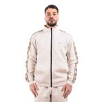GUESS Erkek Eco Mickey Tam Fermuarlı Sweatshirt, Sessiz Taş, XXL