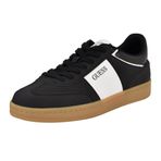GUESS Erkek Erkek Sneaker, Siyah/Beyaz Multi 001, 7
