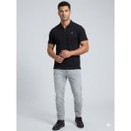 Guess Erkek Fermuar Detaylı Polo Yaka Kısa Kollu T-Shirt M4YR00Z3DM0 - Siyah - XS