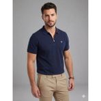 Guess Erkek Fermuarlı Polo Yaka Kısa Kollu T-Shirt M4YR00Z3DM0 - Lacivert