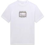 Guess Erkek Jersey Modal Karışımlı Regular Fit T-Shirt - Beyaz