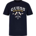 Guess Erkek Jersey Regular Fit T-Shirt - Lacivert - XL