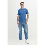 Guess Erkek Lacivert Basic Polo Tişört - M