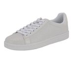 GUESS Erkek Lail Sneaker, Beyaz Logo Çoklu 140, 40 EU