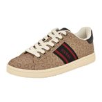 GUESS Erkek Lovyns Sneaker, Açık Kahverengi Logo Multi 230, 41 EU