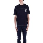 GUESS Erkek Mavi T-shirt - Logolu, Regular Fit