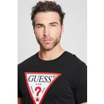 Guess Erkek Siyah Eco Triangle T-shırt