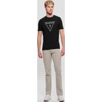 Guess Erkek Siyah Logolu Nakış İşlemeli T-Shirt