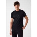Guess Erkek Tiberio Aktif Oversize Fit T-Shirt - Siyah - L