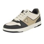 GUESS Erkek Tryon Sneaker, Koyu Gri/Fildişi Multi 031, 7