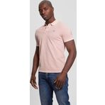 Guess Erkek Washed Ss Polo Yaka Pembe T-Shirt