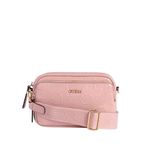 GUESS Fabrika Muir Kabartmalı Logo Mini Çanta, Allık, One Size