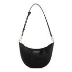 GUESS Fedana Mini Üst Fermuarlı Omuz Çantası, Siyah, One Size