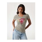 Guess Floral Triangle Logo T-shirt