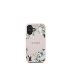Guess Flowers Serisi iPhone 16 Magsafe Uyumlu Pembe Telefon Kılıfı