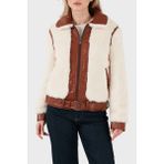 Guess Giordana Regular Fit Ceket Yaka Kemer Detaylı Suni Kürk Mont W5BL71W3840F0D9 Bayan Mont W5BL71 W3840 F0D9 - Ekru