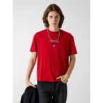 Guess Gj Kısa Kollu Büyük Beden Baker Logolu Erkek Kırmızı T-Shirt M6rı45k8hm0-G585
