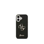 Guess Glitter iPhone 17 4G Logolu Siyah Telefon Kılıfı