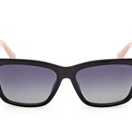 Guess GU0010505D56 Polarize Enjekte Parlak Siyah 56 mm Kadın Güneş Gözlüğü