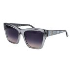 Guess GU0011320B55 Uv Korumalı Enjekte Parlak Gri 55 mm Kadın Güneş Gözlüğü