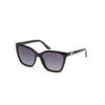 GUESS GU00191 01D güneş gözlüğü parlak siyah 56/16/140 Kadın