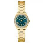 Guess Gugw0841l9 Altın Kaplama Yeşil Kadran Taşlı Kadın Kol Saati