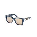 Guess Güneş Gözlüğü GU7915 90G, Tek Ebat, GU7915 90G 55/13, Mavi, kadın
