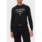 Guess Hammond Ipek ve Yün Karışımlı Slim Fit Bisiklet Yaka Kazak Erkek Kazak M5YR00 Z0122 Jblk - Siyah - 2XL