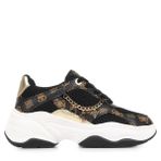 Guess Harpaa Logo Zincirli Bağcıklı Sneaker Ayakkabı FLPHARFAL12 Bayan AYAKKABI FLPHAR FAL12 BLKBR