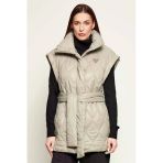 Guess Hilma Kolsuz Şişme Kadın Bej Yelek V6RN01WL832-G1O3