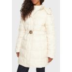 Guess Imma Kapitoneli Regular Fit Çıkarılabilir Kapüşonlu Su Itici Mont W5BL44W2912 Bayan Mont W5BL44 W2912 G1F7 - Krem