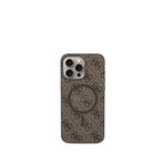 Guess Iphone 15 Pro Max Magsafe Uyumlu 4g Kahverengi Desenli Kılıf