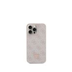 Guess Iphone 15 Pro Max Uyumlu 4g Desenli Pembe Strass Kılıf