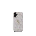 Guess iPhone 16 4G Logolu Uyumlu Pembe Telefon Kılıfı
